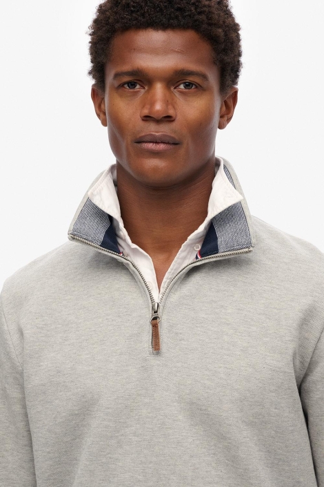 Superdry core pique half zip