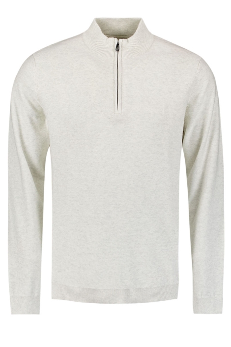 NO-EXCESS pullover half zip melange