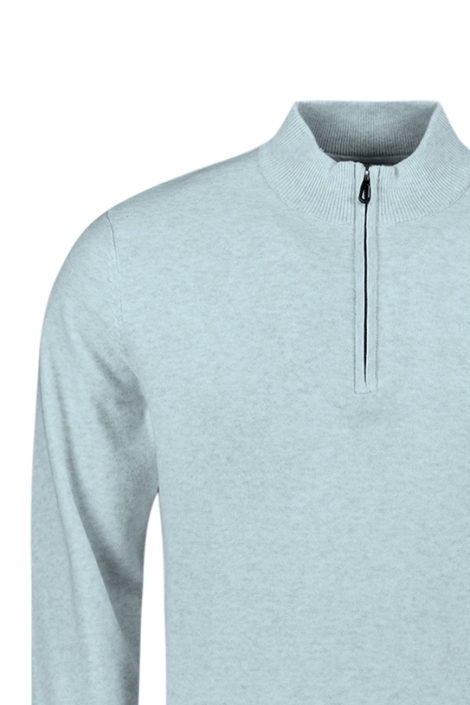 NO-EXCESS pullover half zip melange