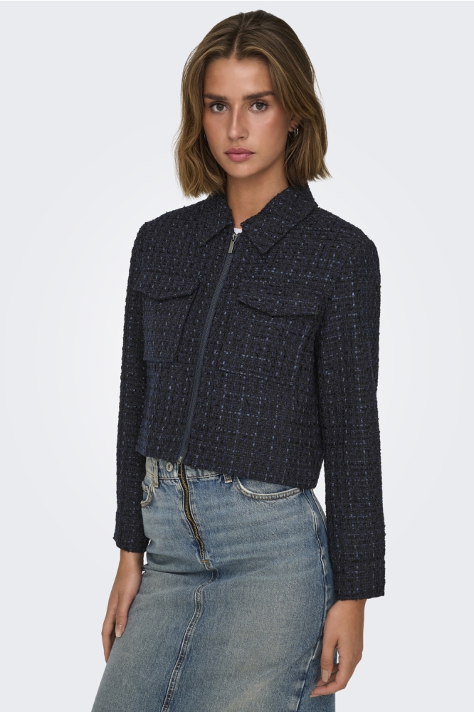 ONLSHONA L/S BOUCLE JACKET TLR 15334275 NAVY BLAZER