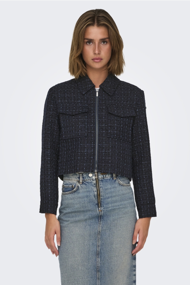 ONLSHONA L/S BOUCLE JACKET TLR 15334275 NAVY BLAZER