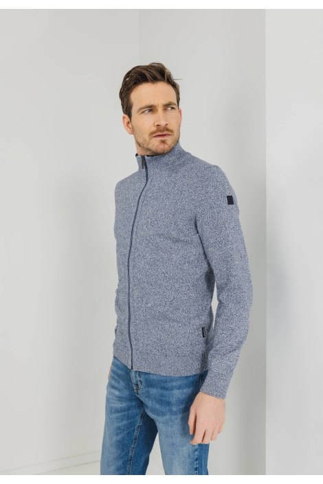 State of Art cardigan plain knit