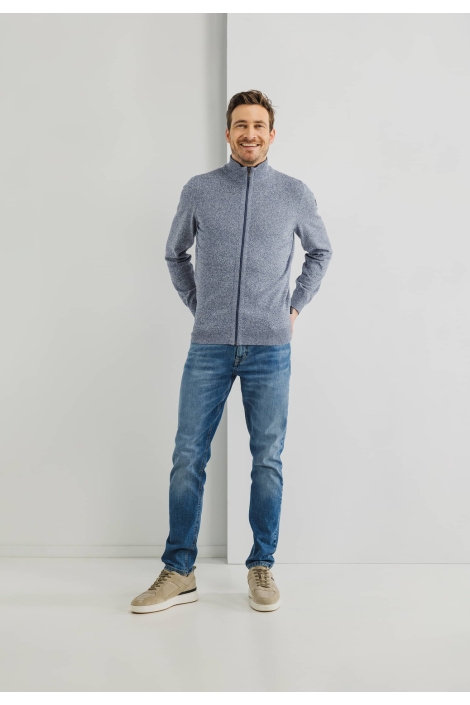 State of Art cardigan plain knit