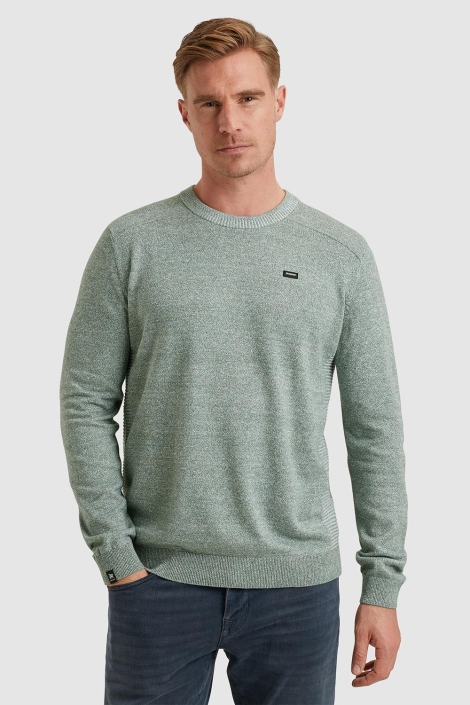 Vanguard crewneck cotton linen blend