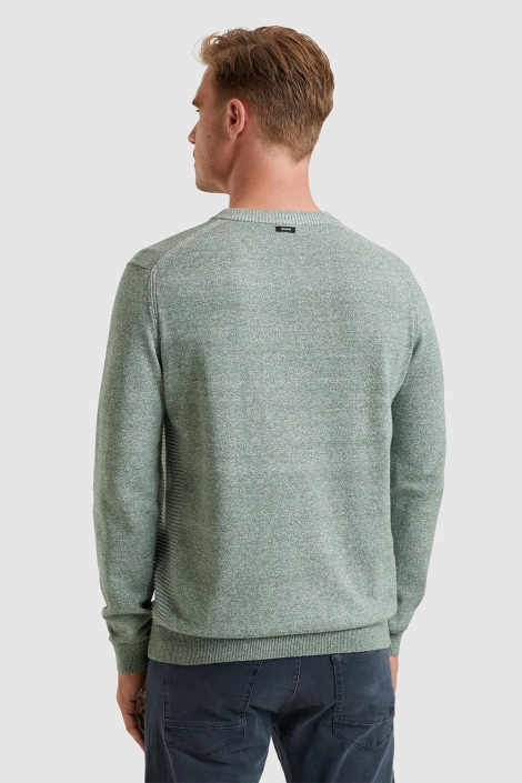 Vanguard crewneck cotton linen blend