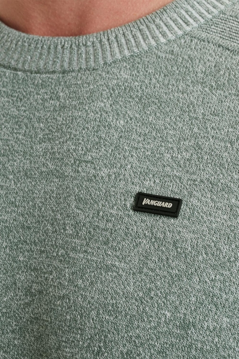 Vanguard crewneck cotton linen blend