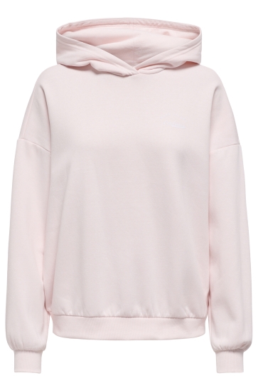 Only Trui ONLKAREN L/S HOODIE PRINT BOX CS SW 15350675 BARELY PINK/NAPA BAREL