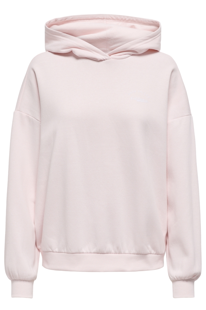 ONLKAREN L/S HOODIE PRINT BOX CS SW 15350675 BARELY PINK/NAPA BAREL