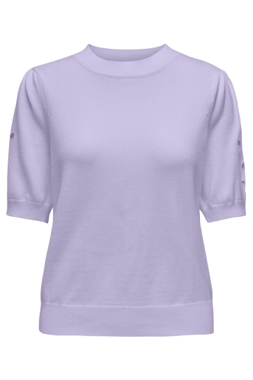 Only Top ONLKIRA 2/4 CUT OUT PULLOVER EX KNT 15350056 PASTEL LILAC