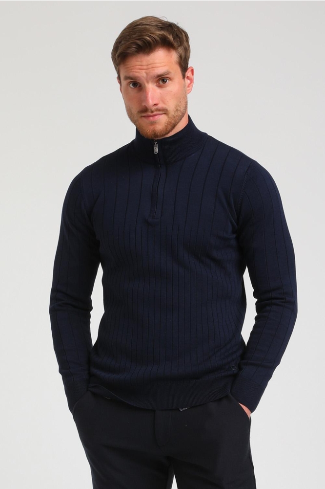 MINIMALISTISCHE KNIT SCHIPPERSTRUI 614779 301 Navy