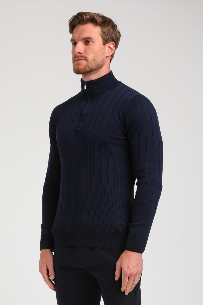 MINIMALISTISCHE KNIT SCHIPPERSTRUI 614779 301 Navy