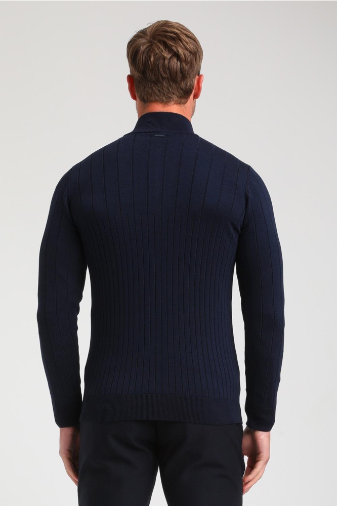 MINIMALISTISCHE KNIT SCHIPPERSTRUI 614779 301 Navy