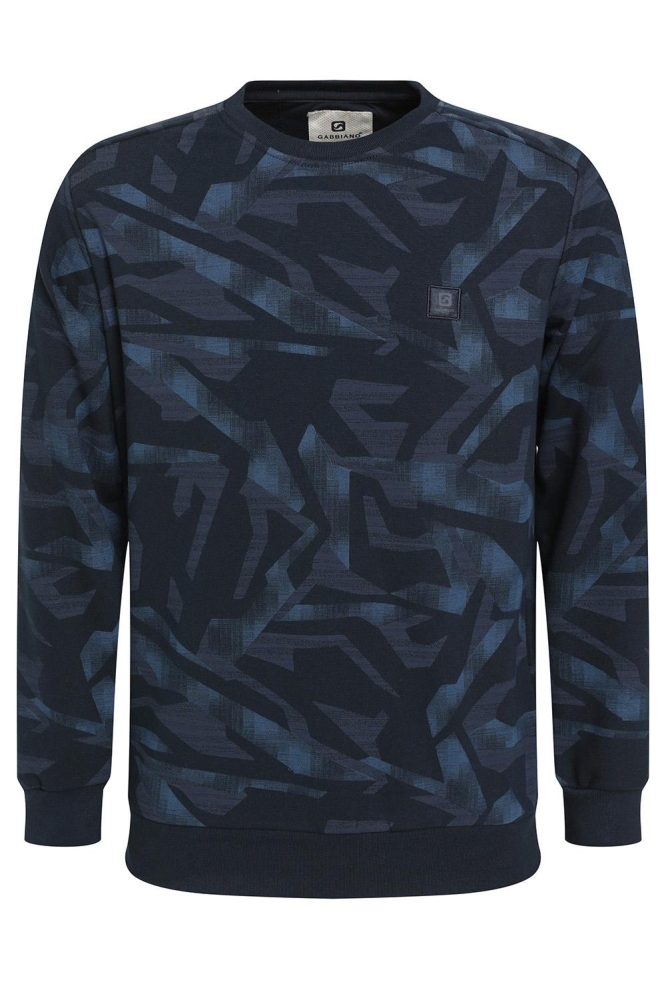 SWEATER MET PRINT 774770 301 Navy