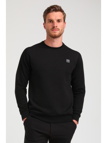 Gabbiano Trui SWEATER WAFFLE STRUCTUUR 774783 201 Black