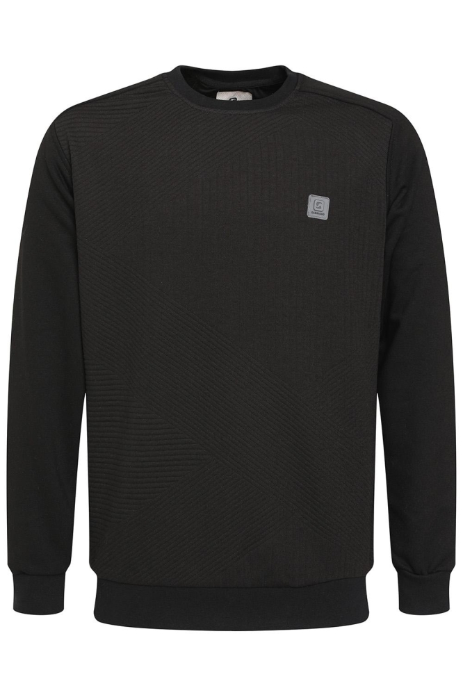 SWEATER WAFFLE STRUCTUUR 774783 201 Black