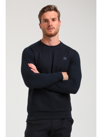 Gabbiano Trui JACQUARD ROUNDNECK SWEATER 774783 301 navy