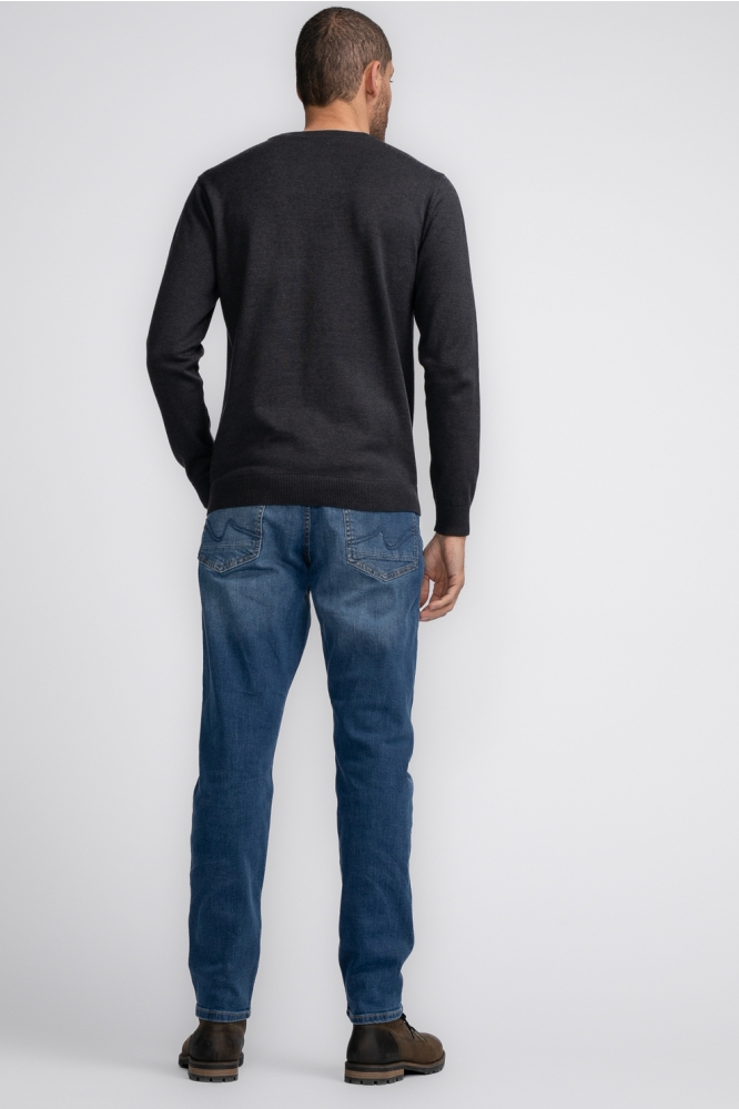 KNITWEAR ROUND NECK BASIC M 3040 KWR201 5120 Sky Captain