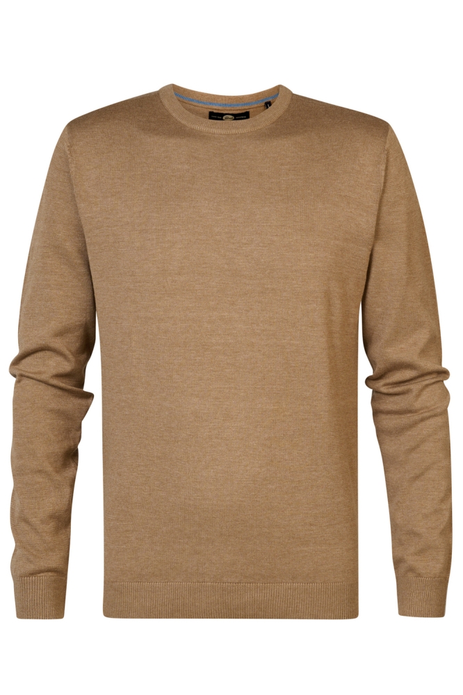 KNITWEAR ROUND NECK BASIC M 3040 KWR201 7140 Oak