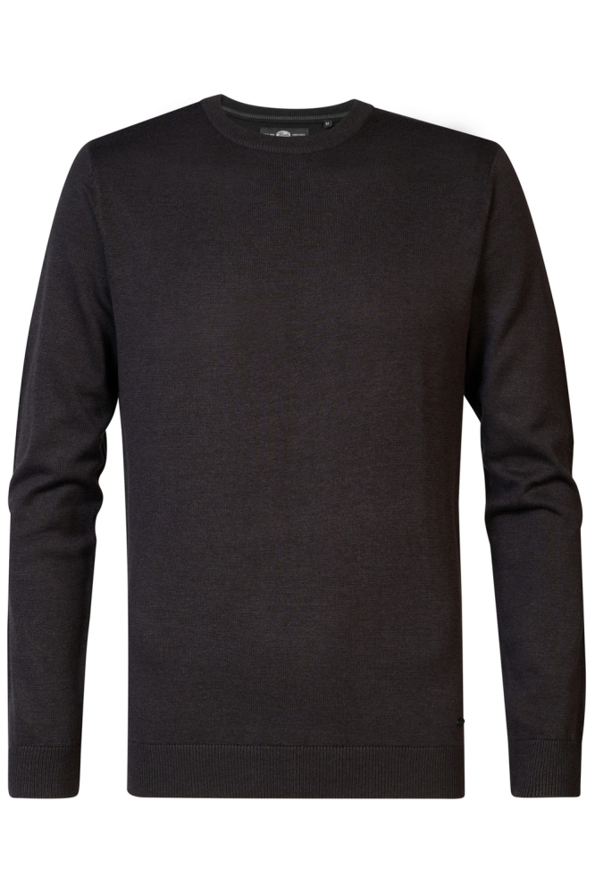 KNITWEAR ROUND NECK BASIC M 3040 KWR201 9091 Dark Black