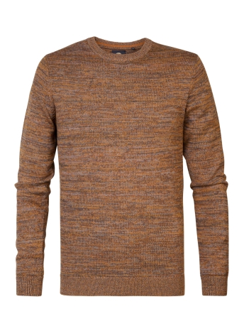 Petrol Industries Trui KNITWEAR ROUND NECK BASIC M 3040 KWR240 Dark Caramel