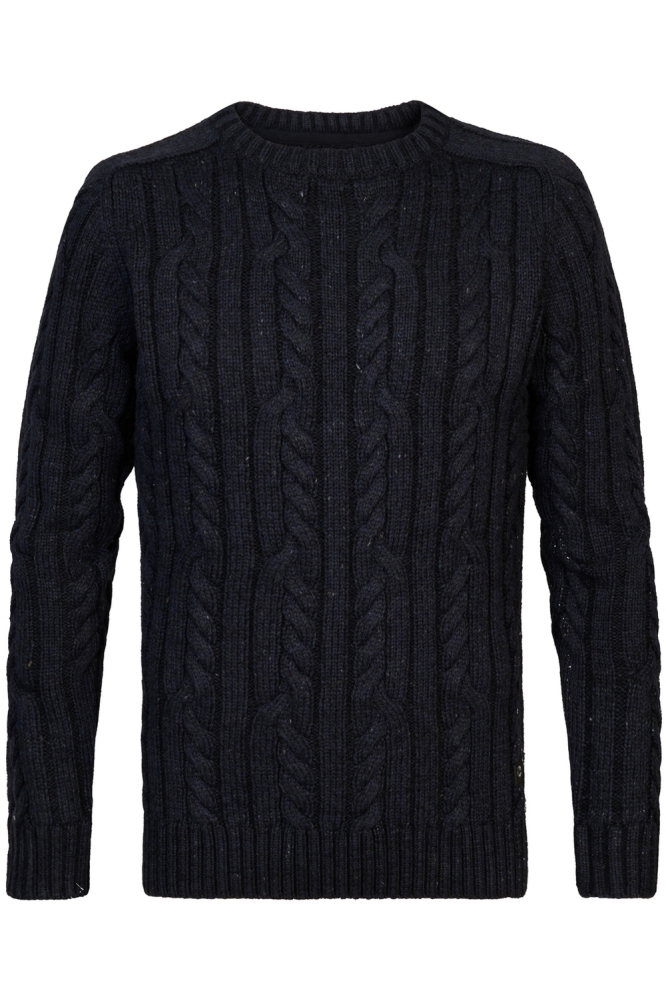 KNITWEAR ROUND BASIC M 3040 KWR247 5120 Sky Captain