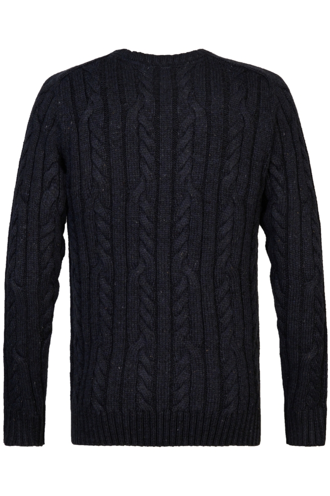 KNITWEAR ROUND BASIC M 3040 KWR247 5120 Sky Captain