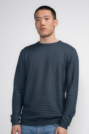 Petrol Industries Trui KNITWEAR ROUND NECK BASIC M 3040 KWR269 Midnight Blue