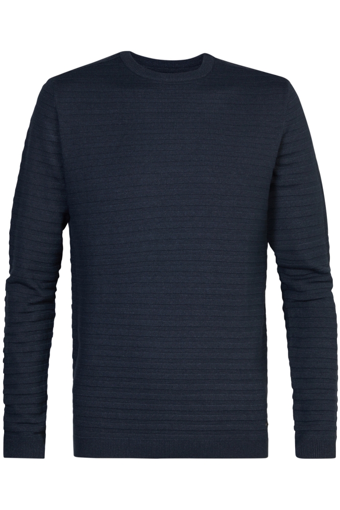 KNITWEAR ROUND NECK BASIC M 3040 KWR269 Midnight Blue 5185