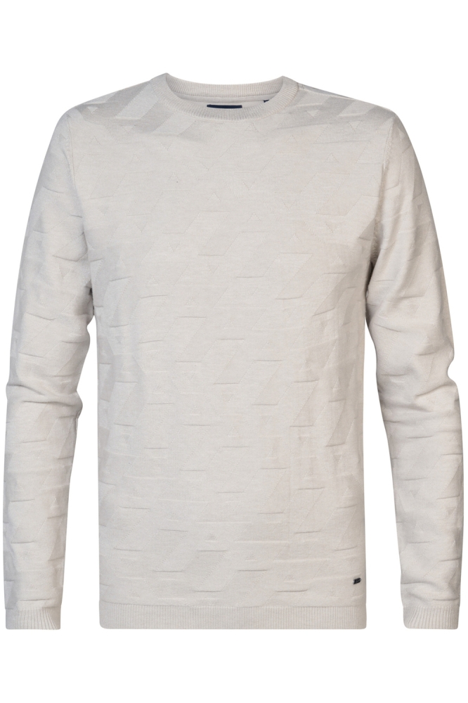 KNITWEAR ROUND NECK M 3040 KWR219 0009 Antique White Melee