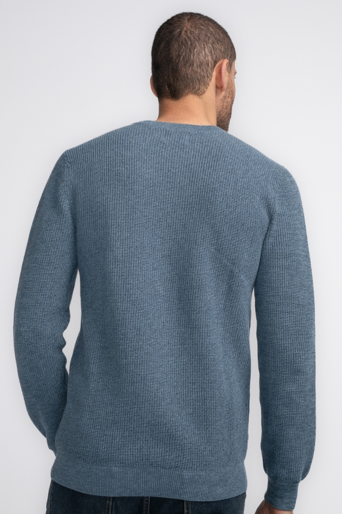 KNITWEAR ROUND NECK BASIC M 3040 KWR225 5183 Light Shadow