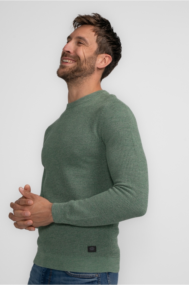 KNITWEAR ROUND NECK BASIC M 3040 KWR225 6167 Wasabi