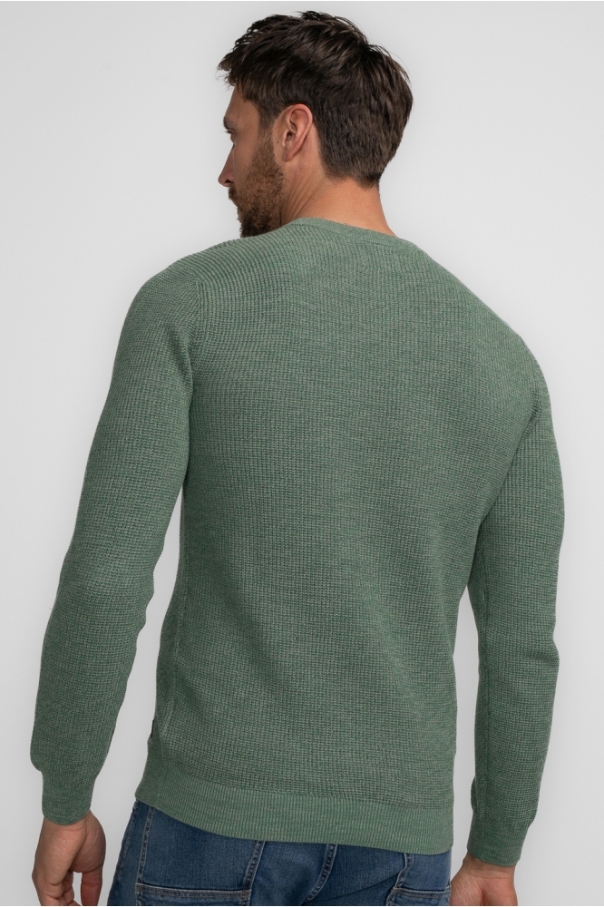 KNITWEAR ROUND NECK BASIC M 3040 KWR225 6167 Wasabi