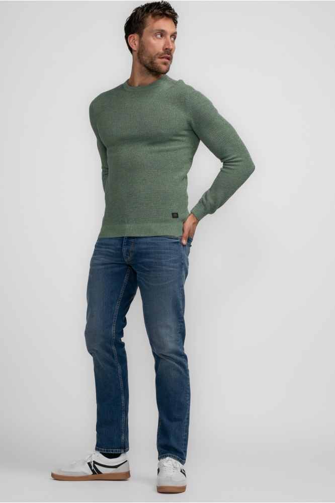 KNITWEAR ROUND NECK BASIC M 3040 KWR225 6167 Wasabi