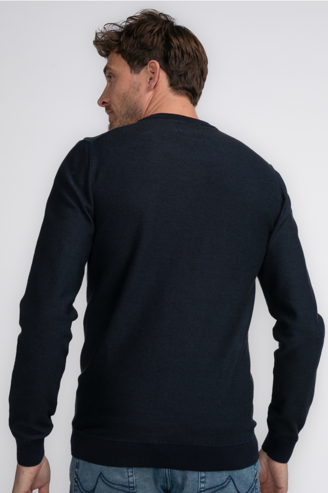 KNITWEAR ROUND NECK BASIC M 3040 KWR233 Sky Captain