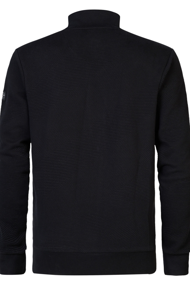 SWEATER COLLAR ZIP M 3040 SWC315 Dark Black