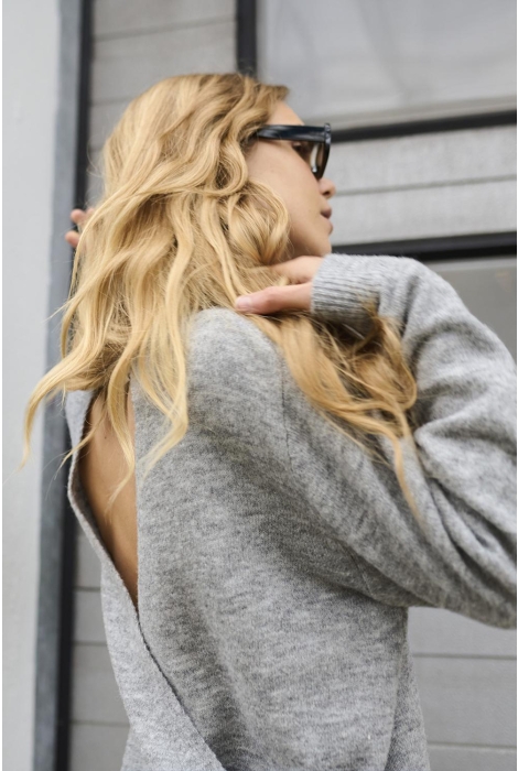 Kaffe kamalene open back pullover