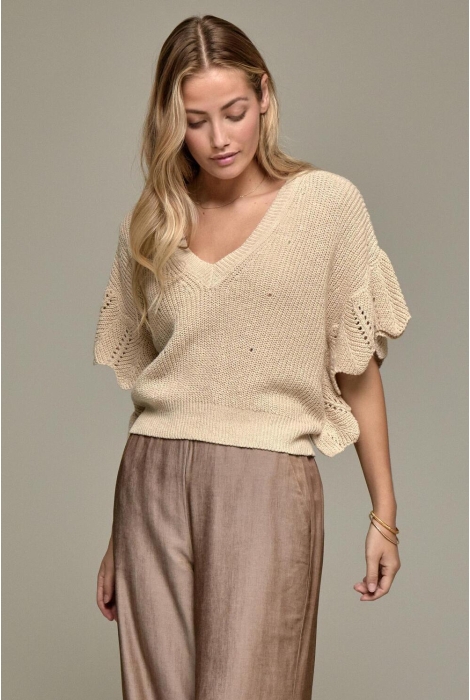 Peppercorn pc7840 adele rouffle knit top