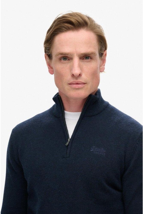 Superdry essential emb knit half zip