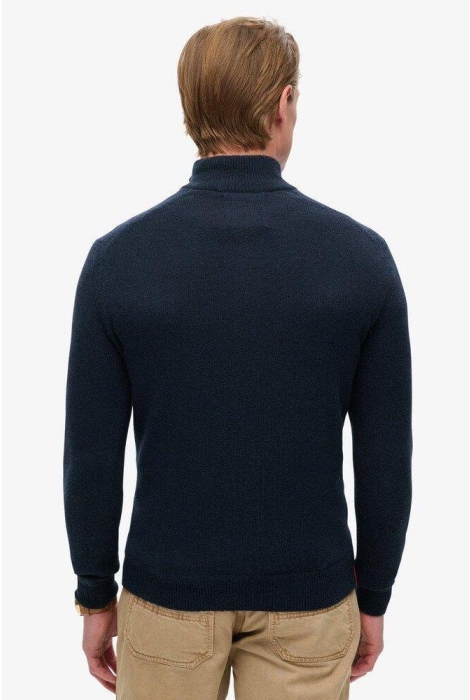 Superdry essential emb knit half zip