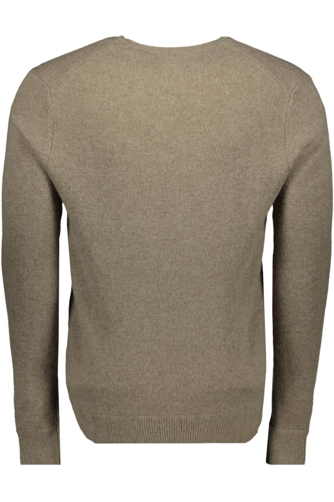 ESSENTIAL SLIM FIT CREW JUMPER M6110641A CGK LIGHT BROWN MARL