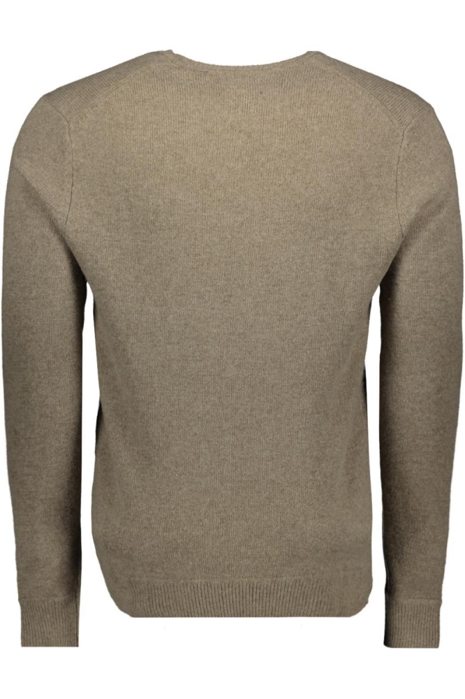 ESSENTIAL SLIM FIT CREW JUMPER M6110641A CGK LIGHT BROWN MARL