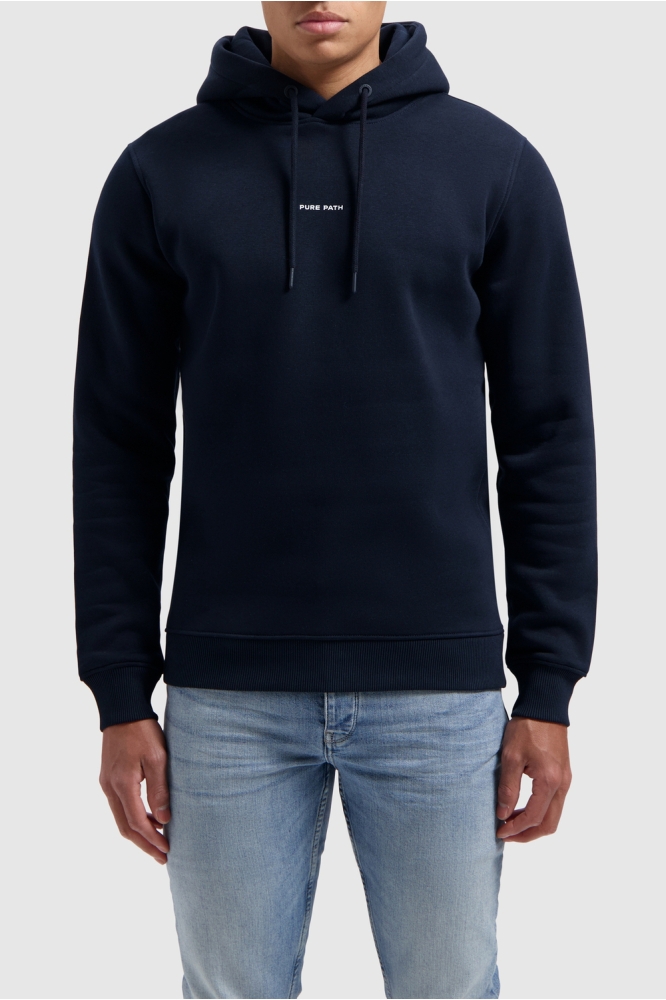 REGULAR FIT HOODIE LS 10311 07 NAVY