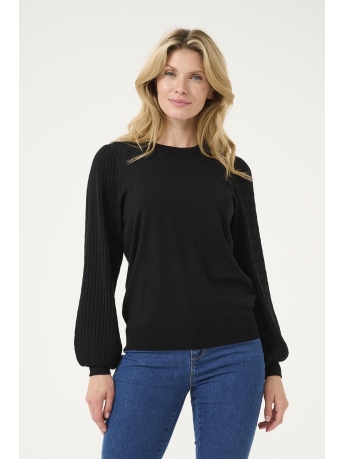 Kaffe Trui KANANNA PULLOVER 10509104 100121 BLACK DEEP