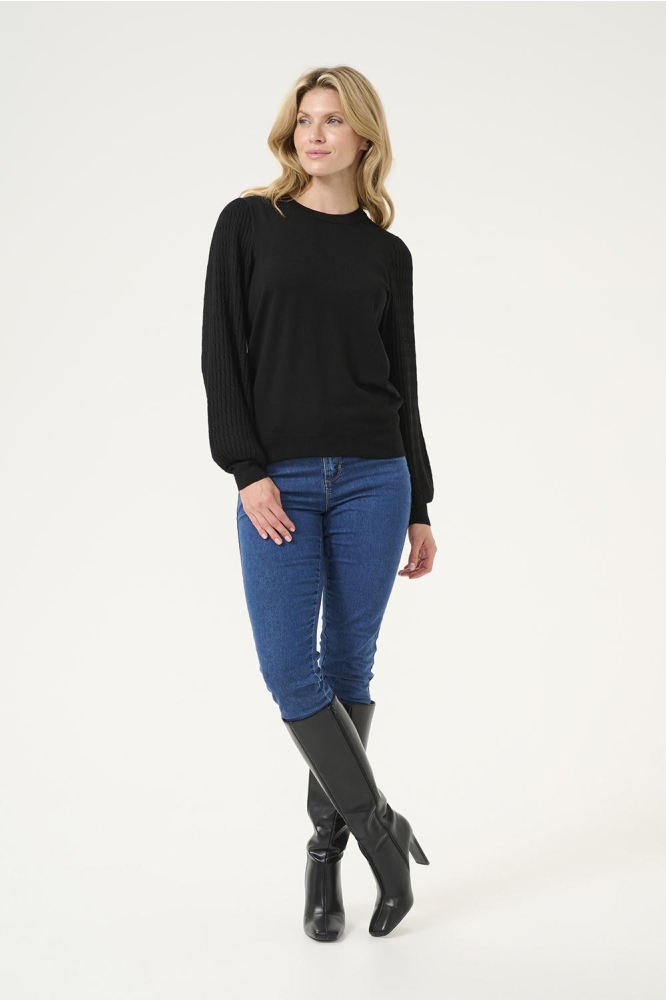 KANANNA PULLOVER 10509104 100121 BLACK DEEP