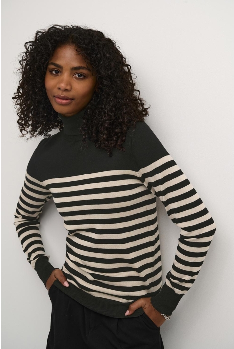 Kaffe kalizza striped roll neck