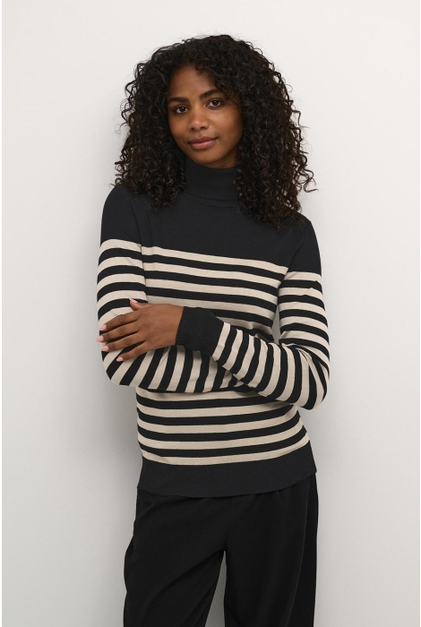 Kaffe kalizza striped roll neck