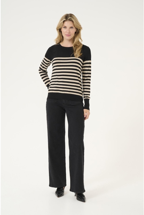 Kaffe kalizza striped knit pullover