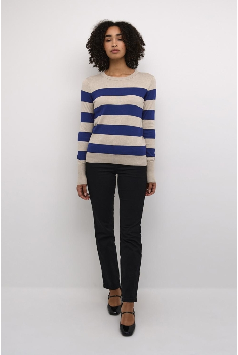 Kaffe kalizza striped knit pullover