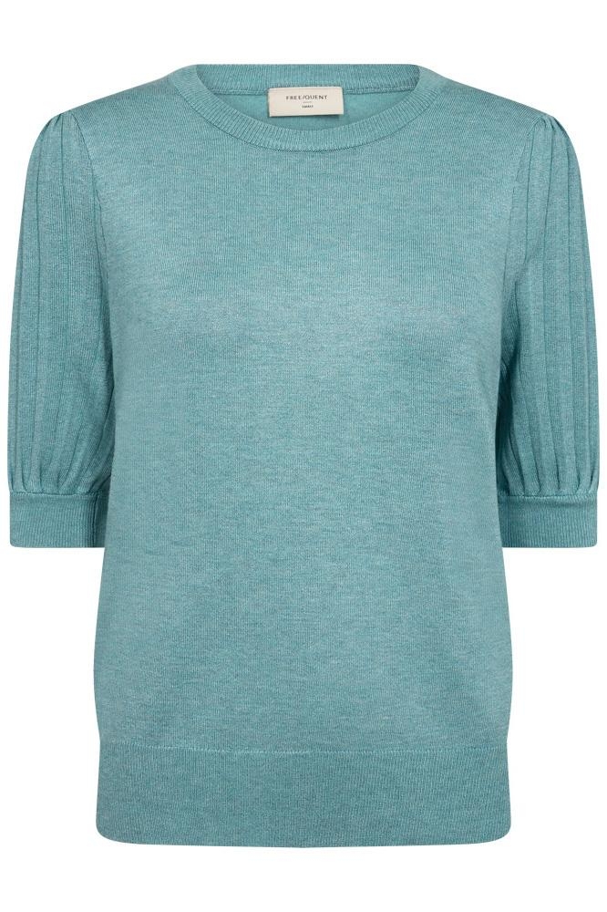 FQJOEL PULLOVER 204792 DUSTY TURQUOISE MELANGE