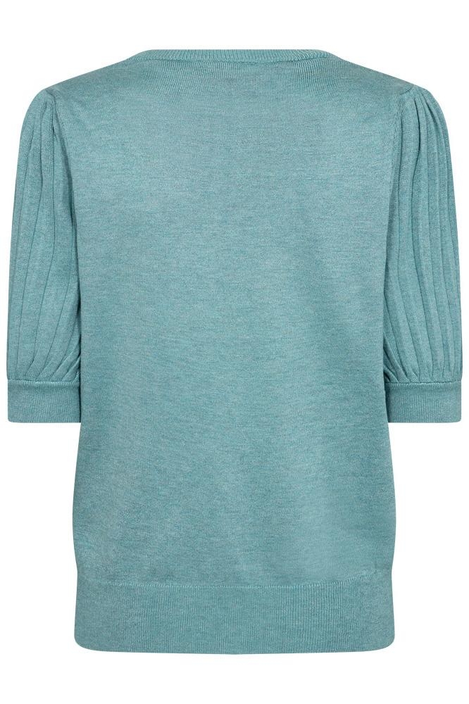 FQJOEL PULLOVER 204792 DUSTY TURQUOISE MELANGE